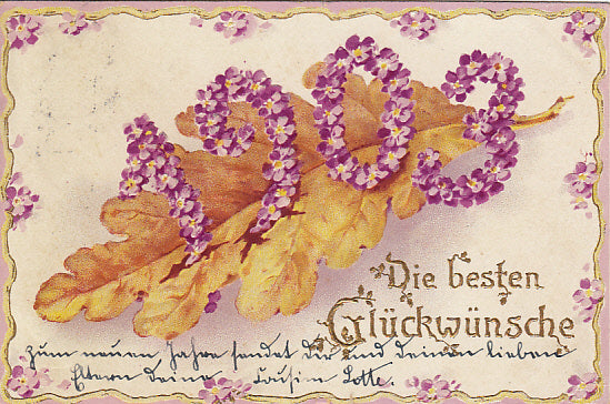 Jahreszahlen Neujahrswunsch 1903