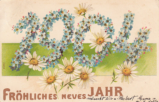 Jahreszahlen Neujahrswunsch 1904