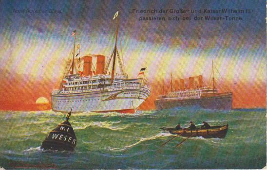 Dampfer "Friedrich der Große und Kaiser Wilhelm 2 "