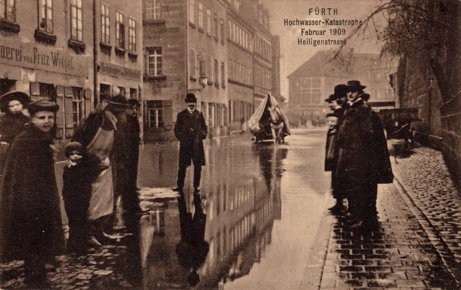 Fürth PLZ 8510 Hochwasser Ak
