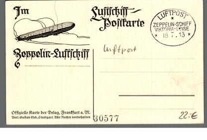 Zeppelinpost, Lauterburg Elsass Viktoria-Luise