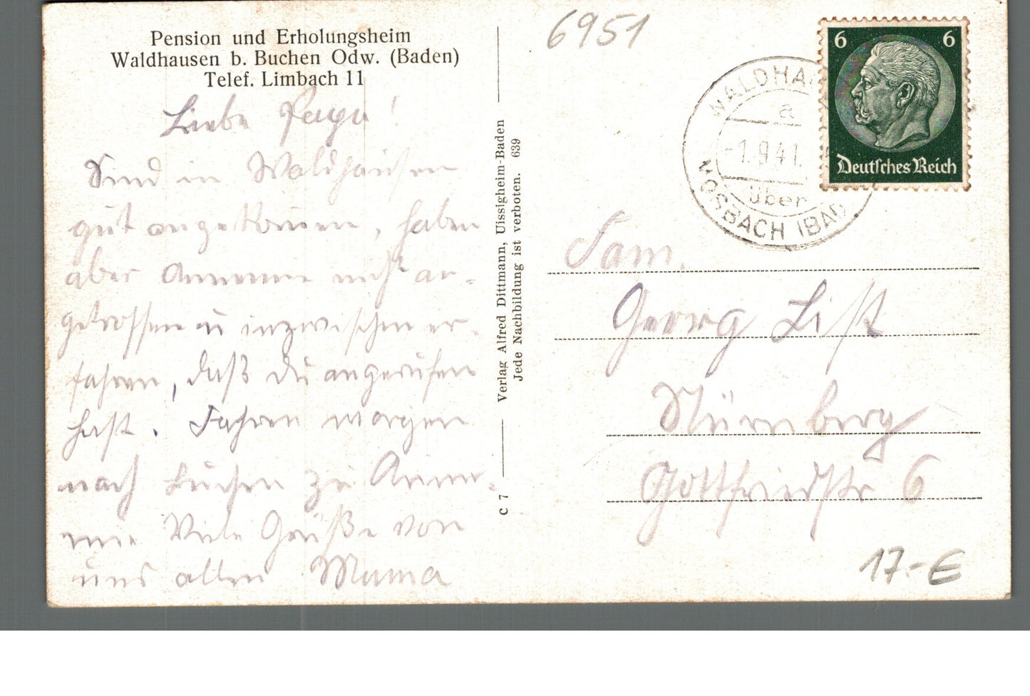 Waldhausen bei Buchen Odenwald PLZ 6951