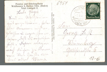 Waldhausen bei Buchen Odenwald PLZ 6951