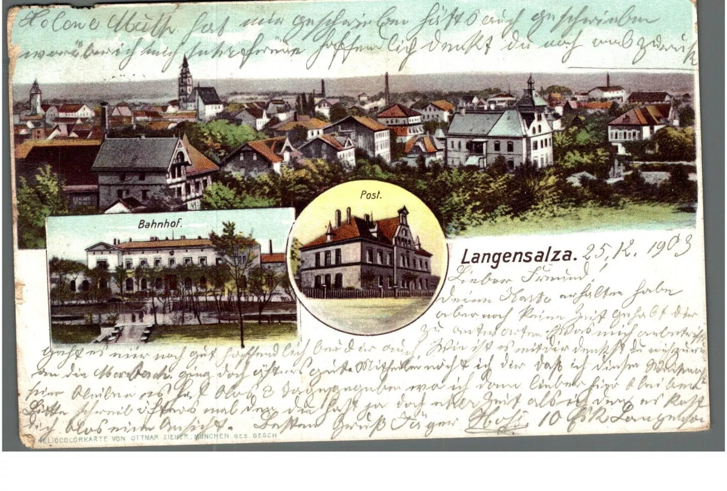 Ansichtskarte Langensalza, LKR Unstrut-Hainich, Thüringen | PLZ O-5820