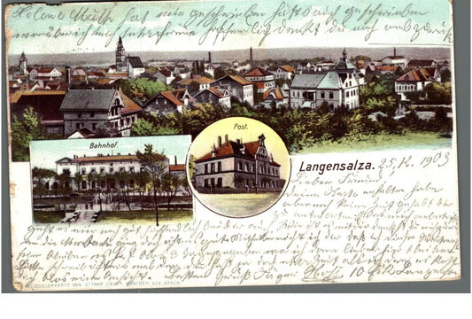 Ansichtskarte Langensalza, LKR Unstrut-Hainich, Thüringen | PLZ O-5820